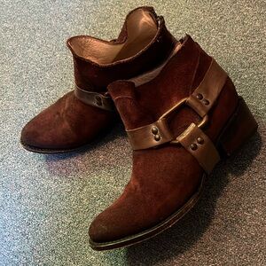 Freebird Suede Ankle Boots